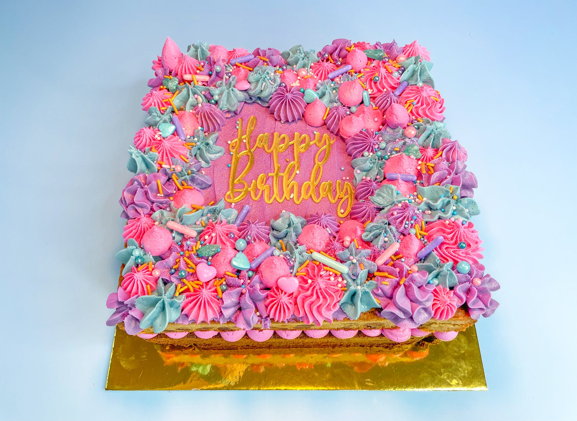 Two-Tier Gluten Free Birthday Cake Sydney