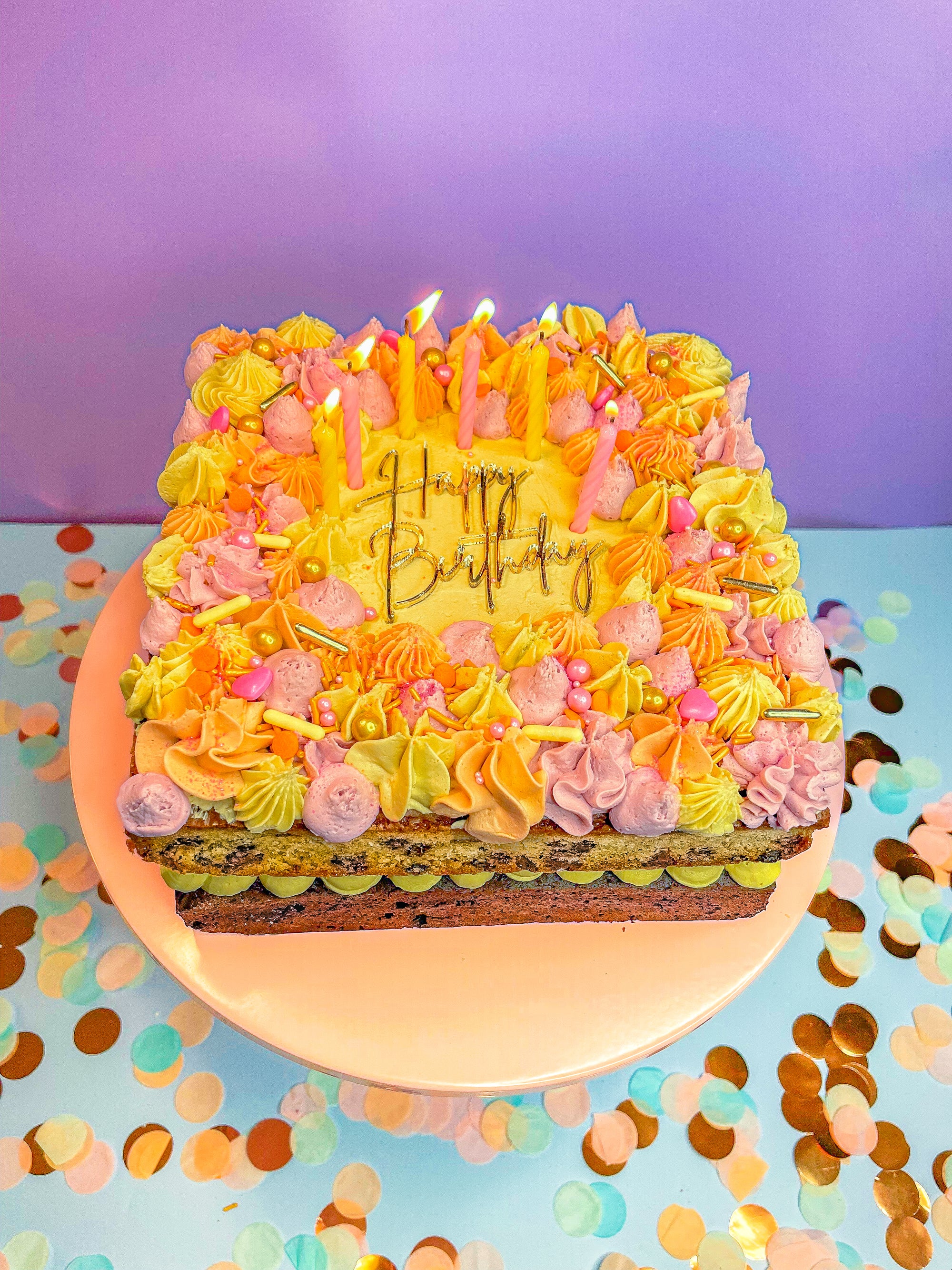 Gluten Free Two-Tier Birthday Cake